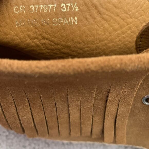 YSL, Saint Laurent, Suede Fringe Trim Accent Loafers Espadrilles, Like New - Picture 7 of 7